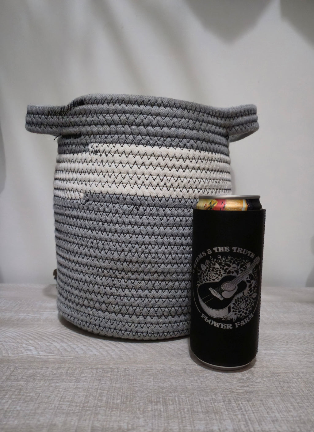 Personalized Slim Can Leatherette Beverage Holder