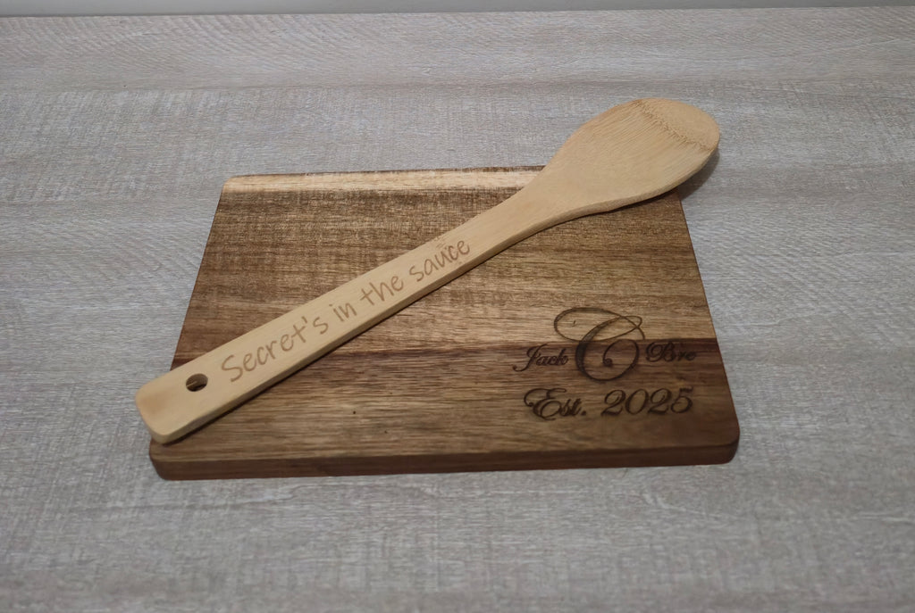 Personalized Bamboo Cooking Spoon
