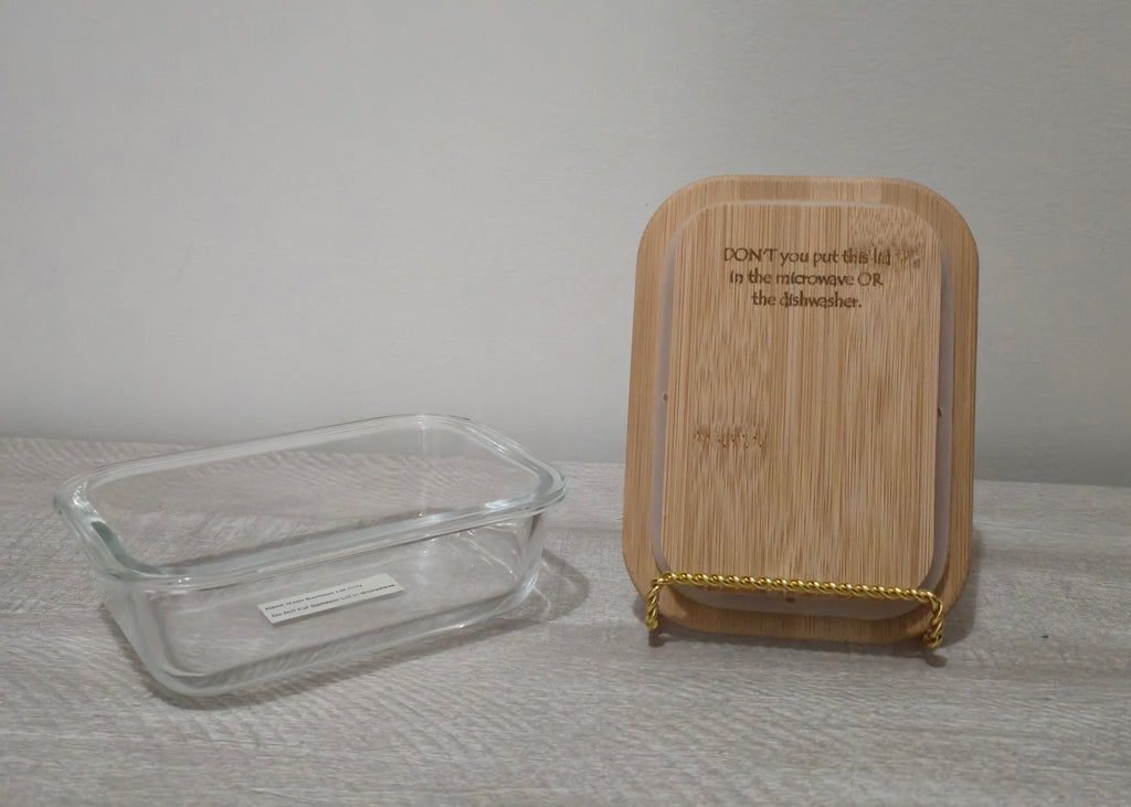 Ready Made – 12 oz Glass Container with Bamboo Lid | "You Gotta Try This.. But Just a Little Bit"