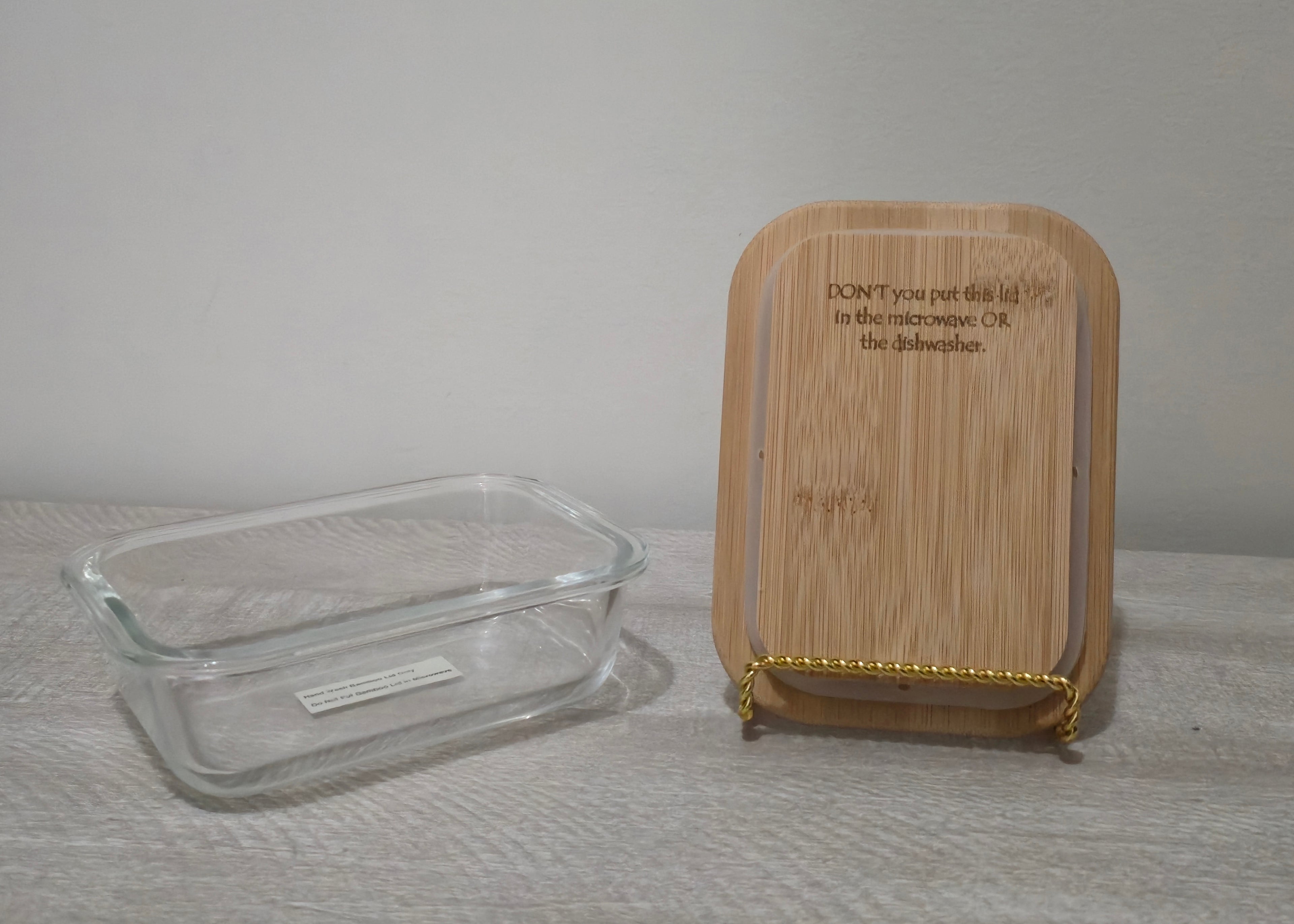 Ready Made – 12 oz Glass Container with Bamboo Lid | "You Gotta Try This.. But Just a Little Bit"