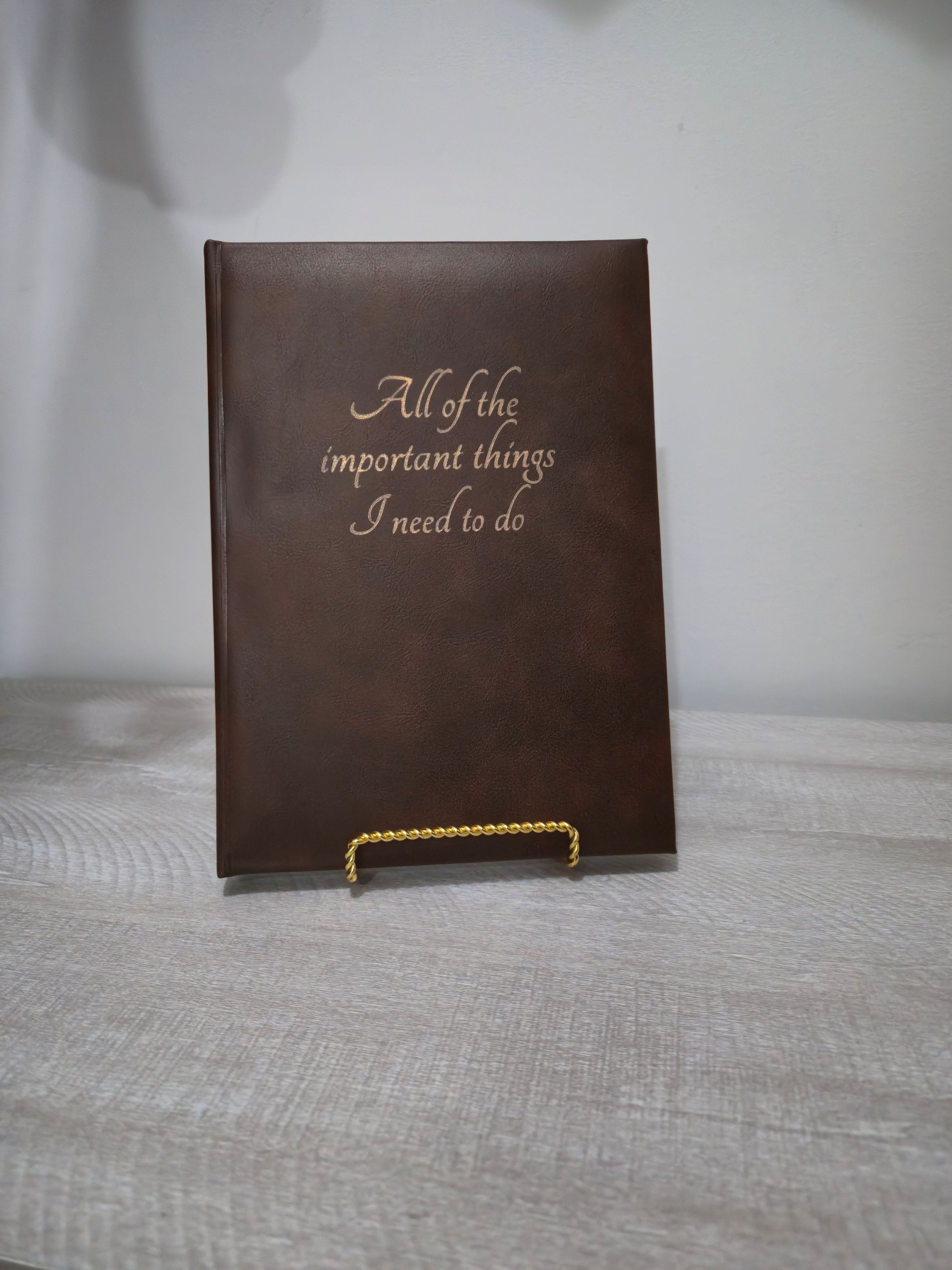 Personalized Leatherette Journal – 7" x 9.75"