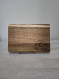 Personalized Acacia Wood Cutting Board 9" x 6"
