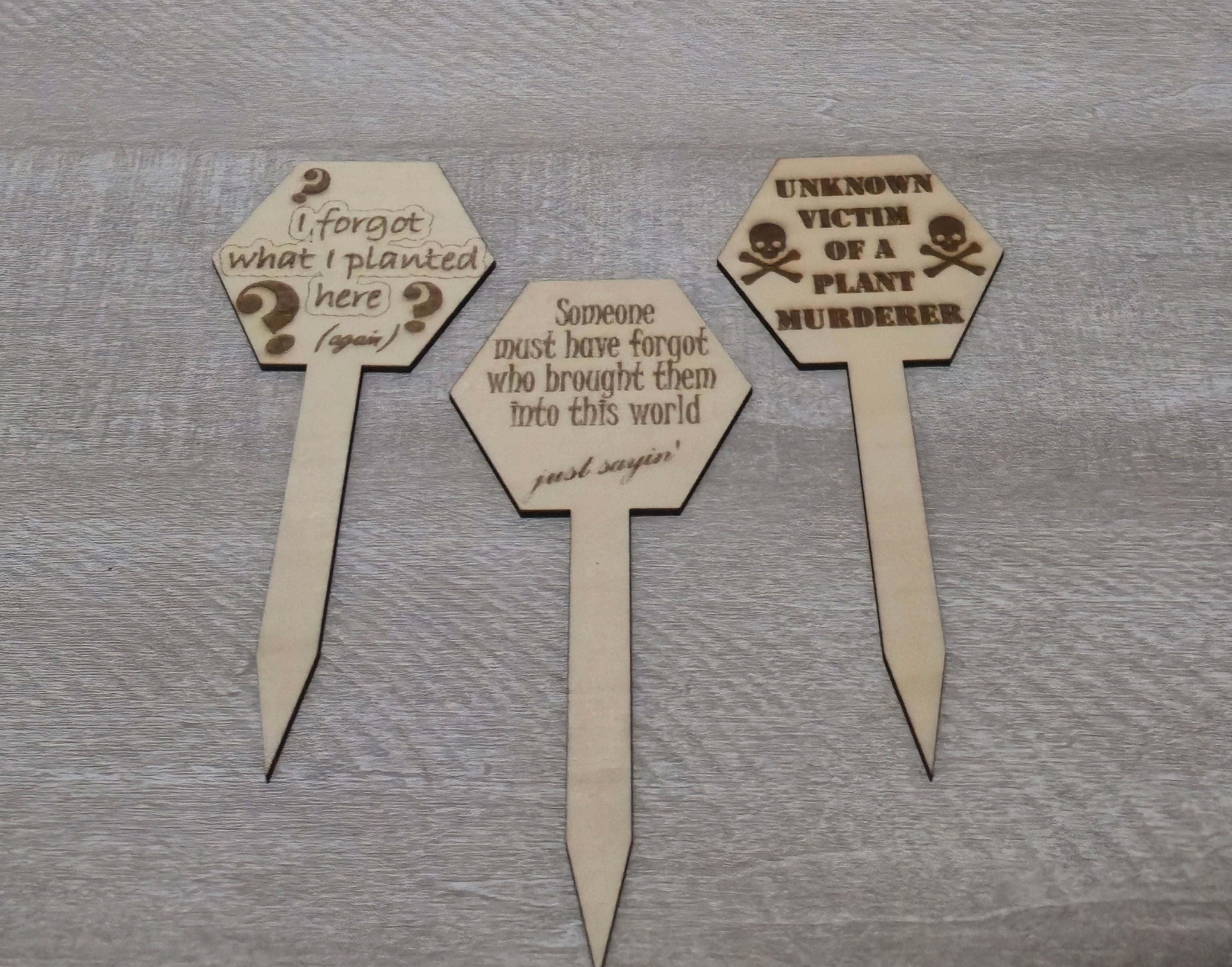 Ready Made - Wooden Plant Markers