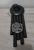 Personalized Black Powder Coated Aluminum Wind Chime 30"