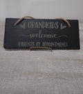 Ready Made - Grandkids Welcome Slate Hanging Sign