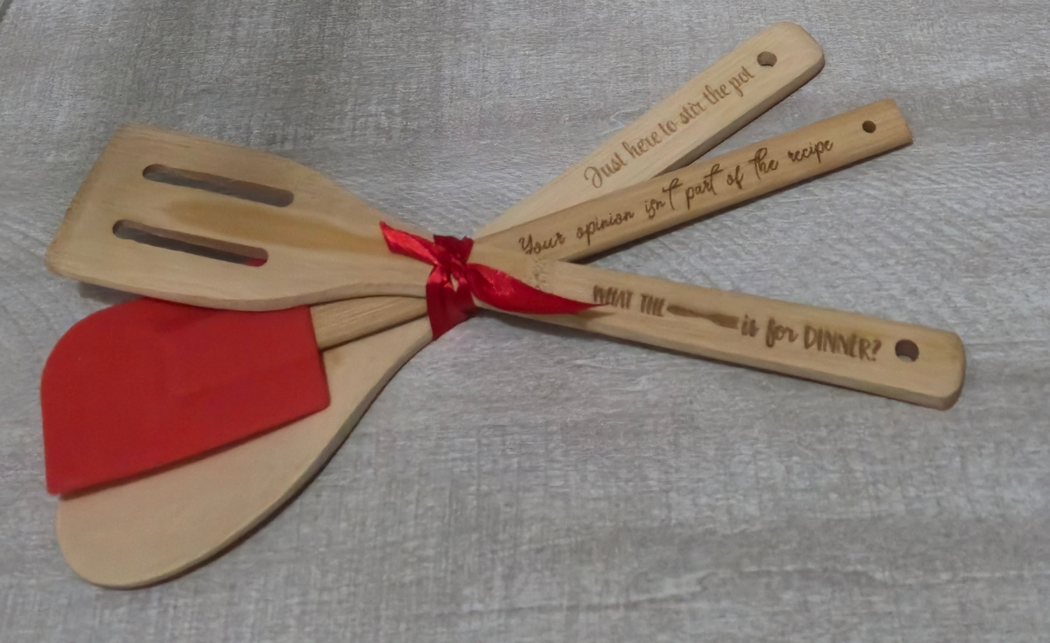 Ready Made - Funny 3 Piece Utensil Set