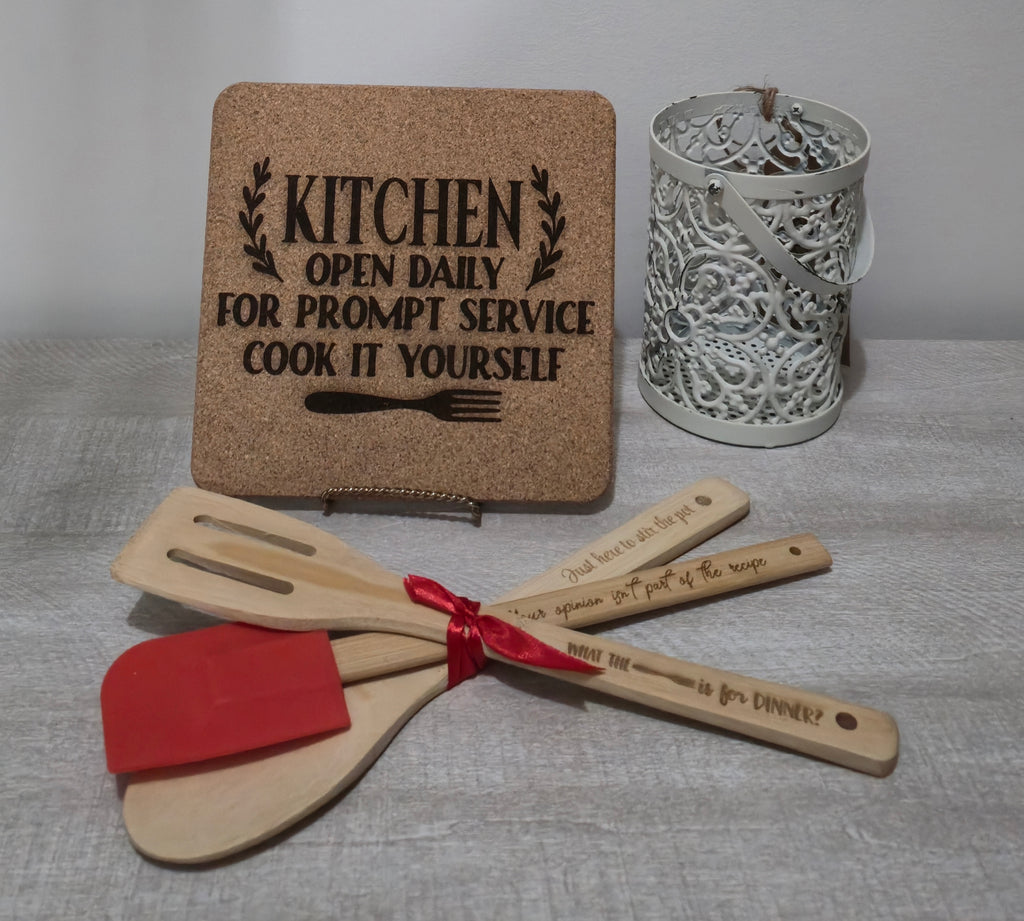 Ready Made - Engraved Cork Trivets
