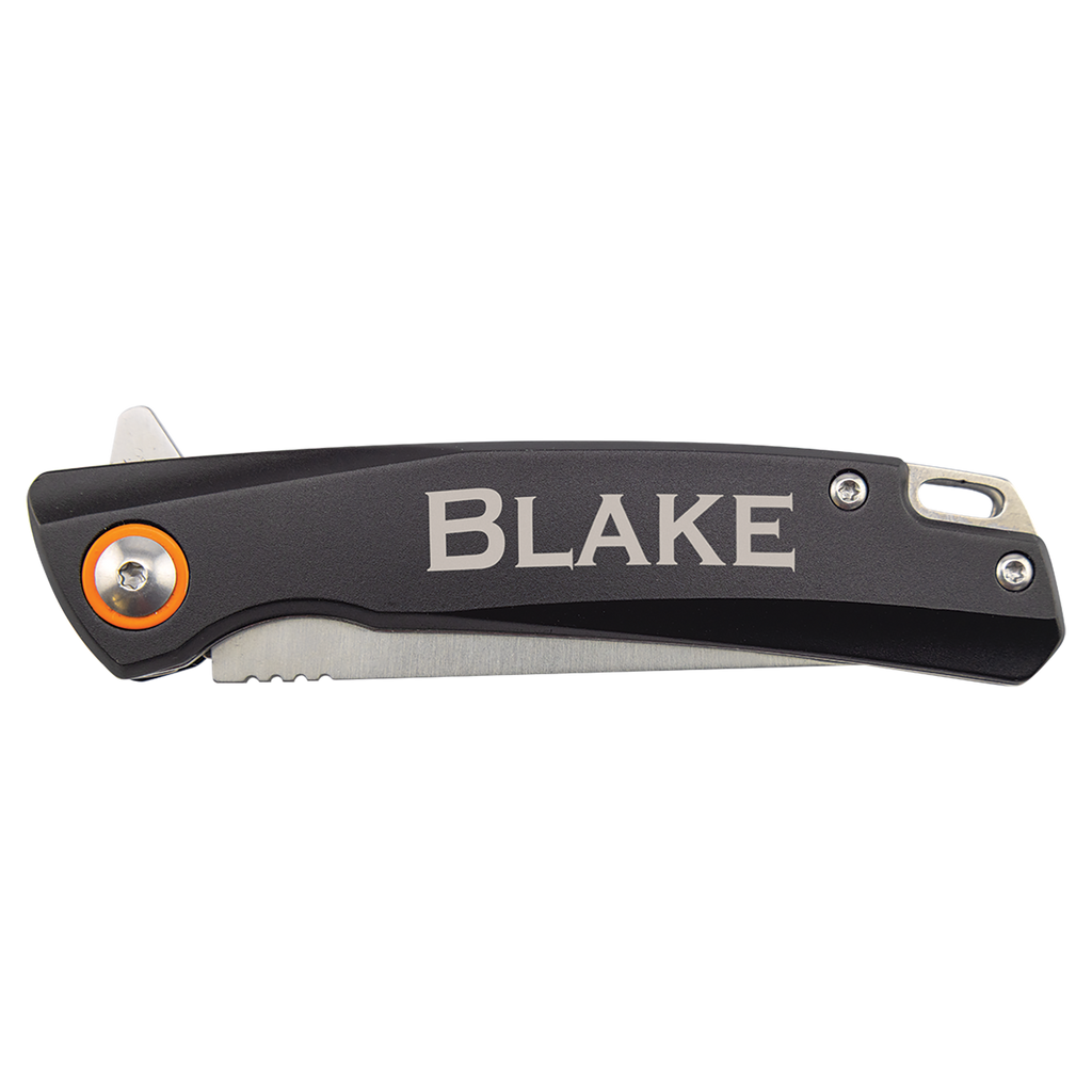 Personalized Bison River 4" Everyday Carry Knife with Ball Bearing Open Mechanism