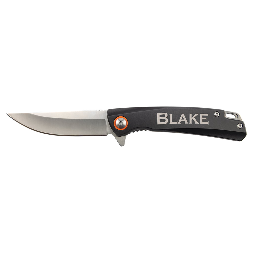 Personalized Bison River 4" Everyday Carry Knife with Ball Bearing Open Mechanism