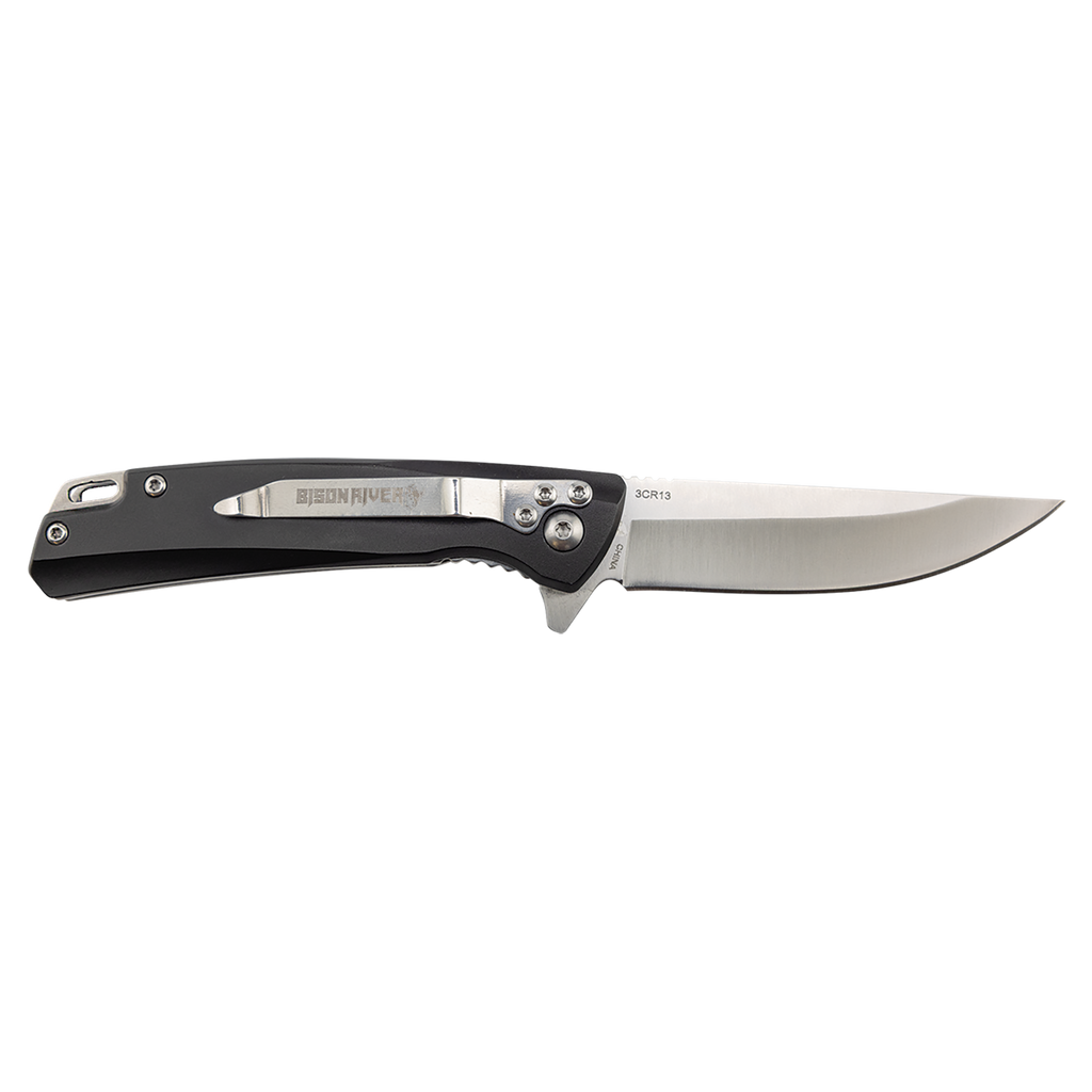 Personalized Bison River 4" Everyday Carry Knife with Ball Bearing Open Mechanism