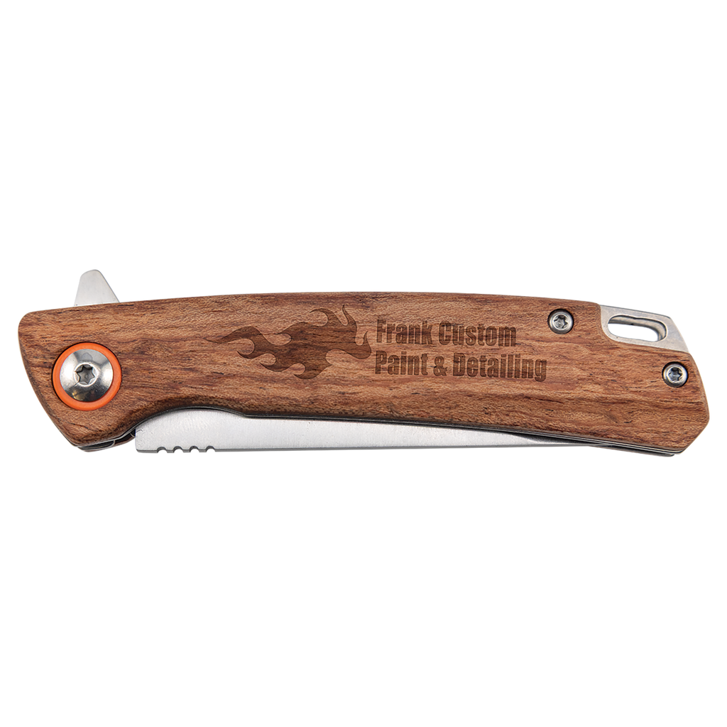 Personalized Bison River 4" Everyday Carry Knife with Ball Bearing Open Mechanism