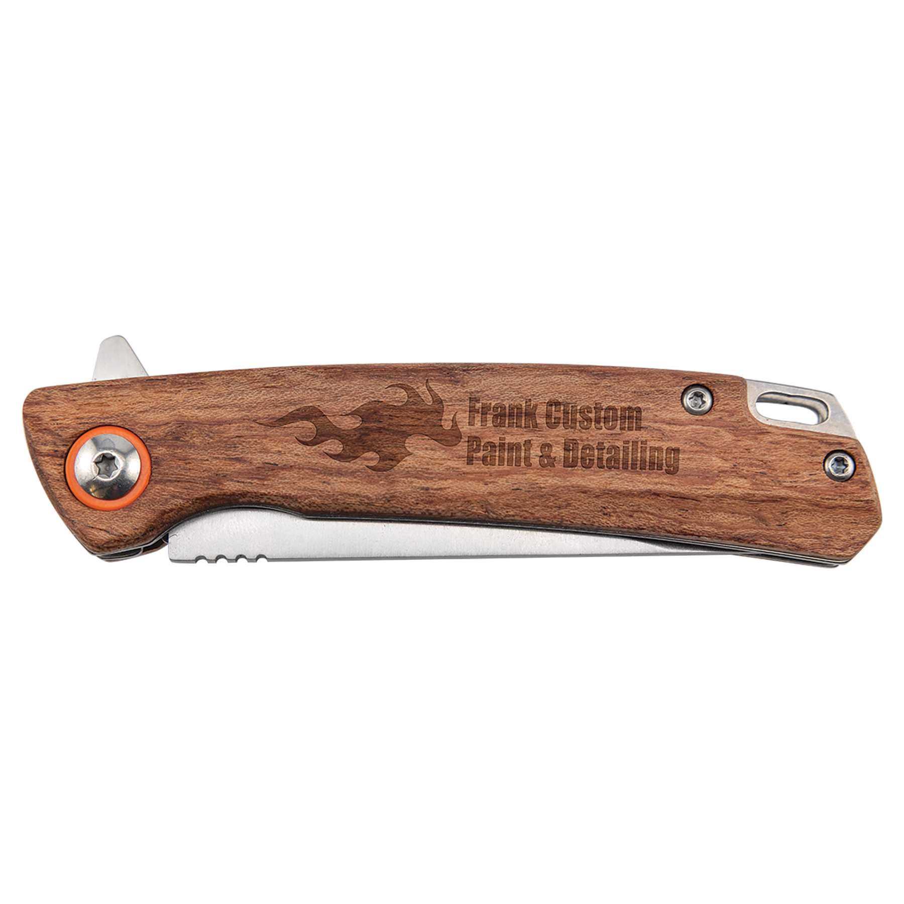 Personalized Bison River 4" Everyday Carry Knife with Ball Bearing Open Mechanism