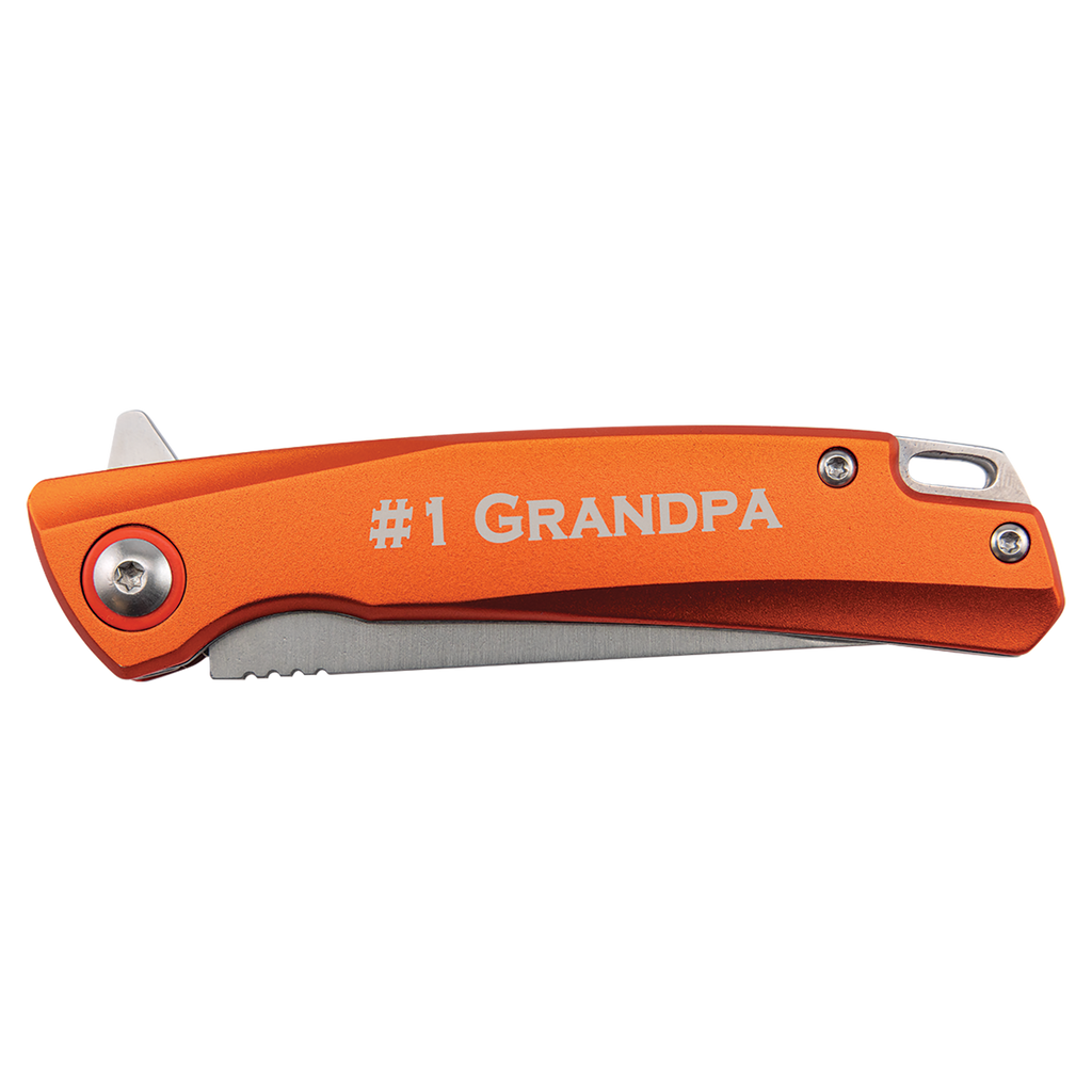 Personalized Bison River 4" Everyday Carry Knife with Ball Bearing Open Mechanism