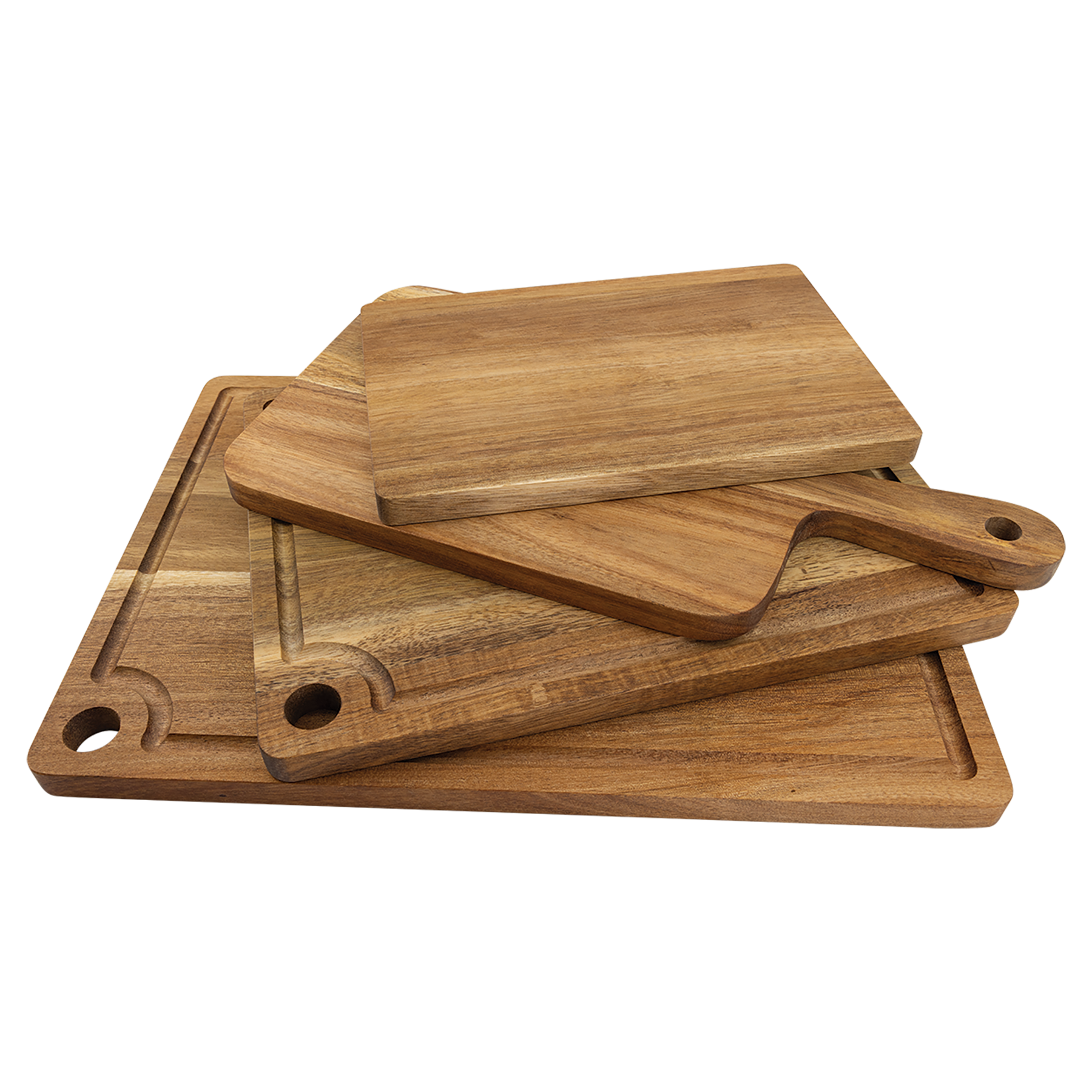 Personalized Acacia Wood Paddle Shaped Cutting Board 13.5" x 7"