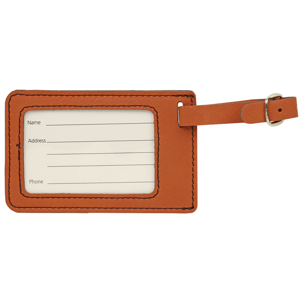Personalized Leatherette Luggage Tag