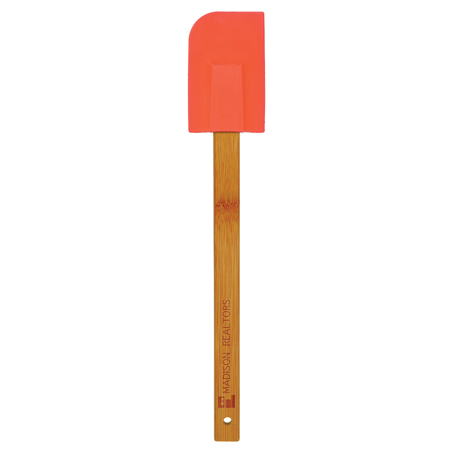Personalized Silicone Spatula with Bamboo Handle