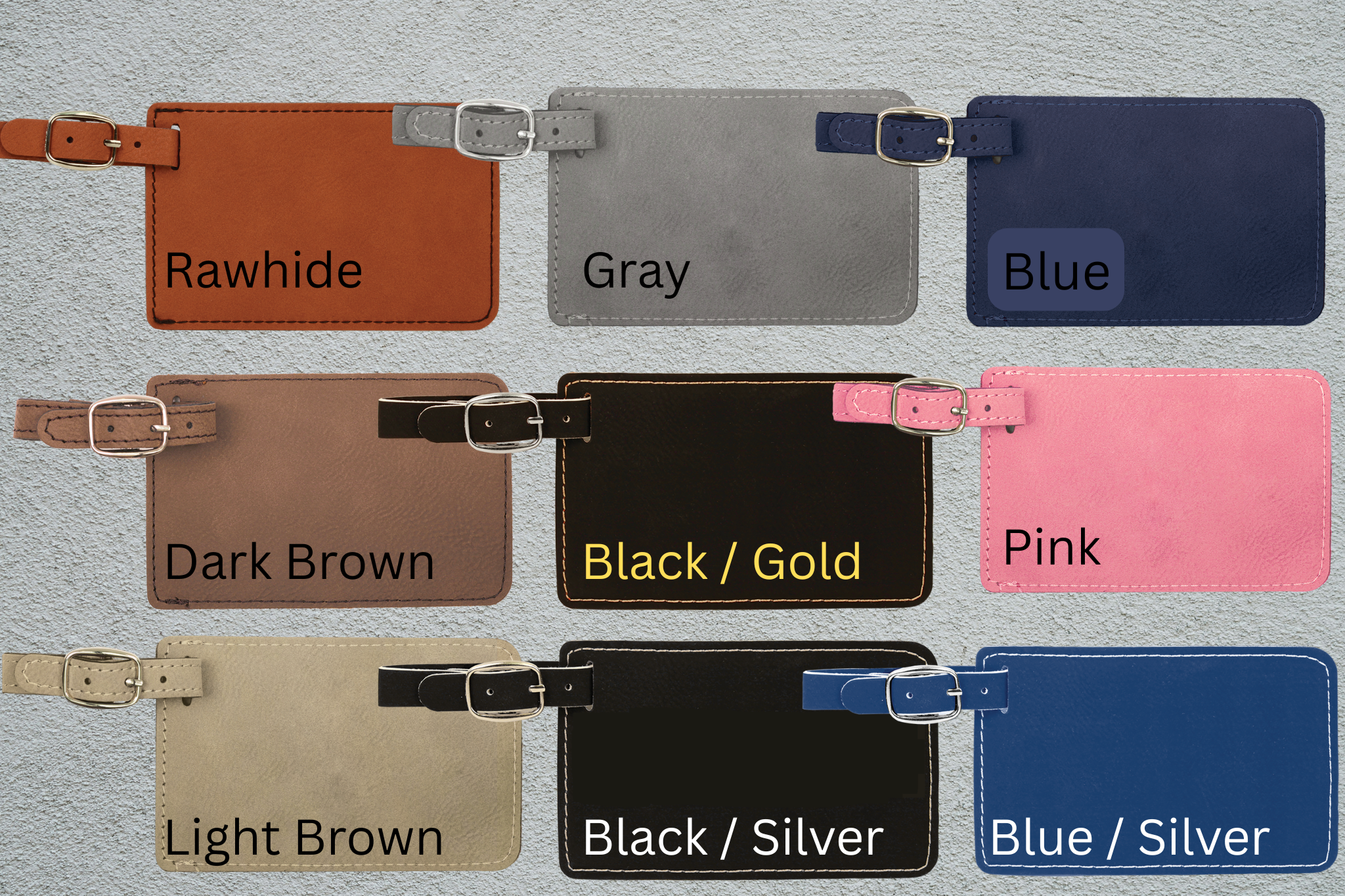 Personalized Leatherette Luggage Tag