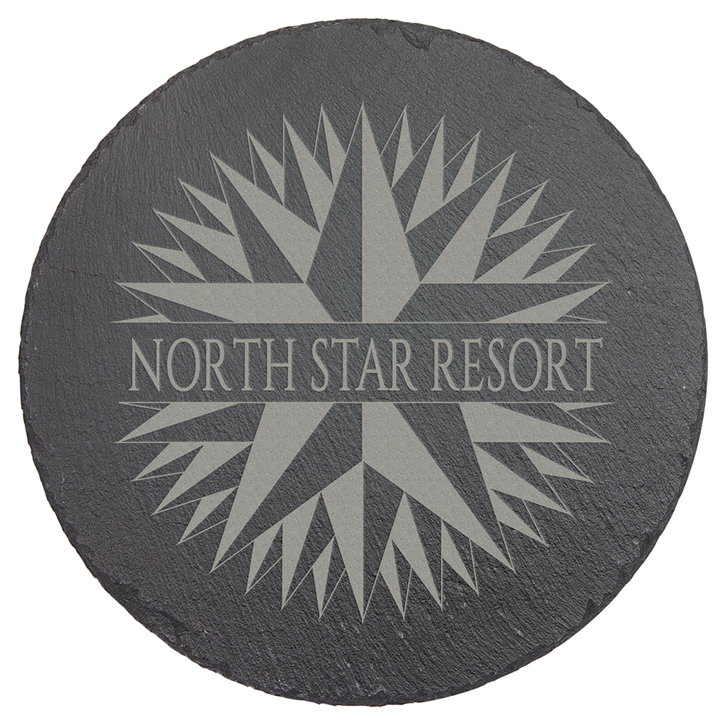 Personalized Round Slate Decor | 9 3/4" Custom Laser Engraved Sign