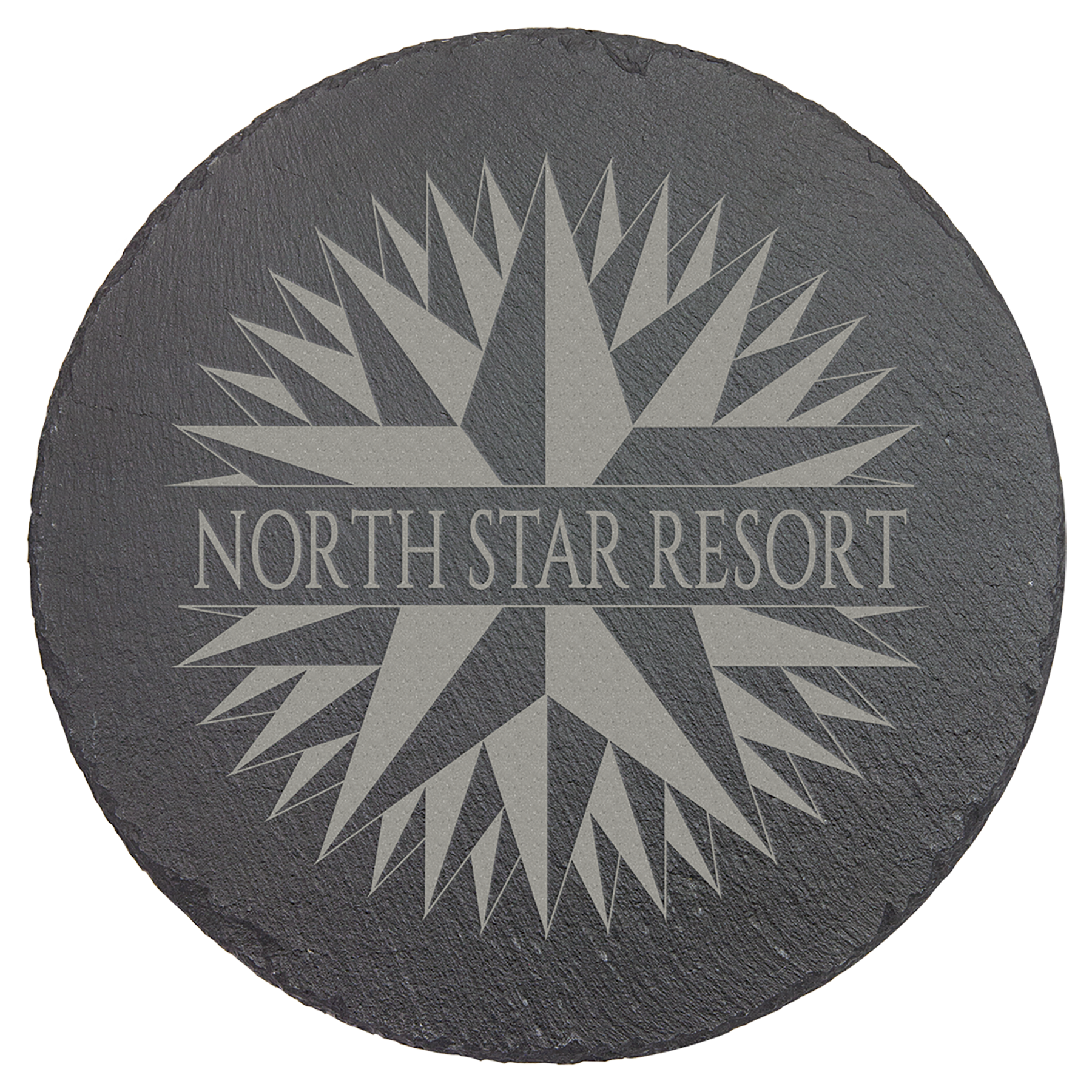 Personalized Round Slate Decor | 9 3/4" Custom Laser Engraved Sign