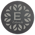 Personalized Round Slate Decor | 11 3/4" Custom Laser Engraved Sign