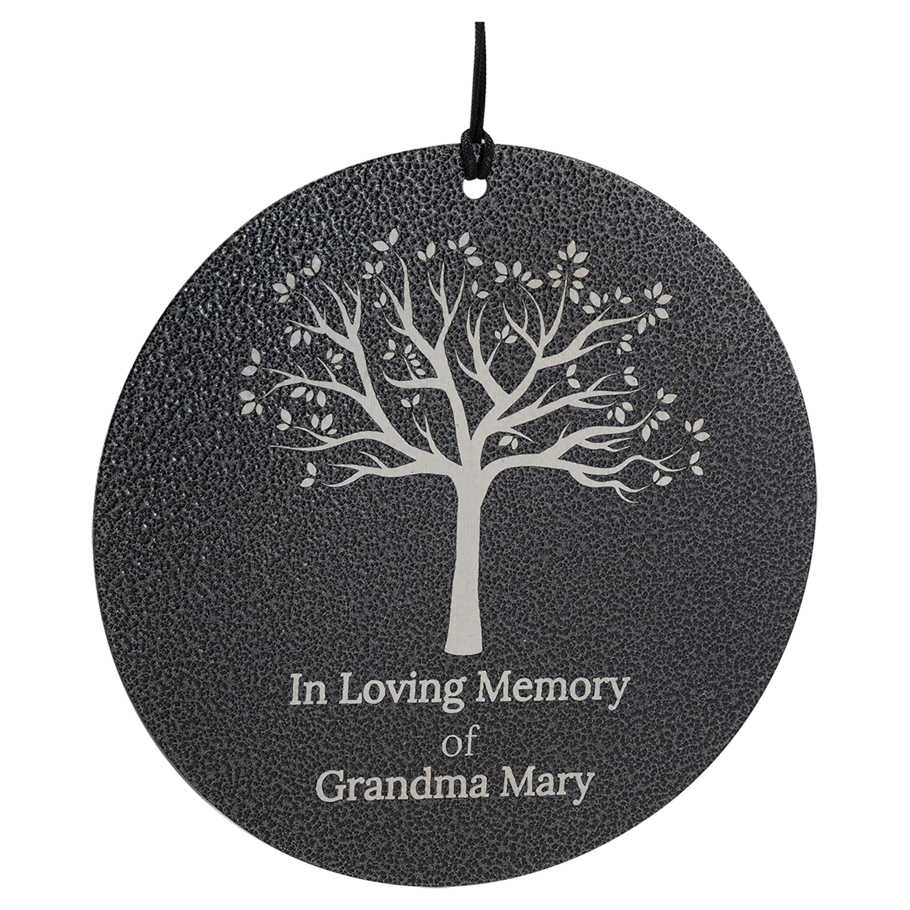 Personalized Black Powder Coated Aluminum Wind Chime 36"