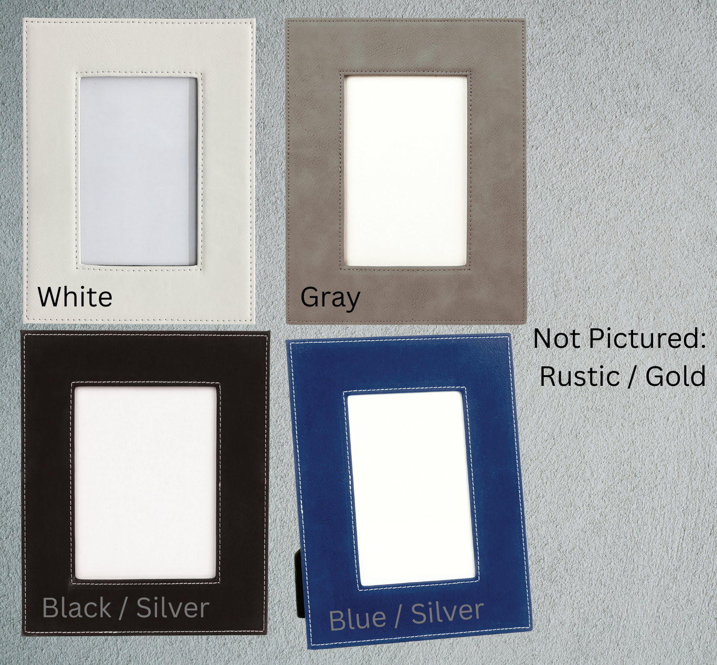 Personalized Leatherette Picture Frame – 4x6