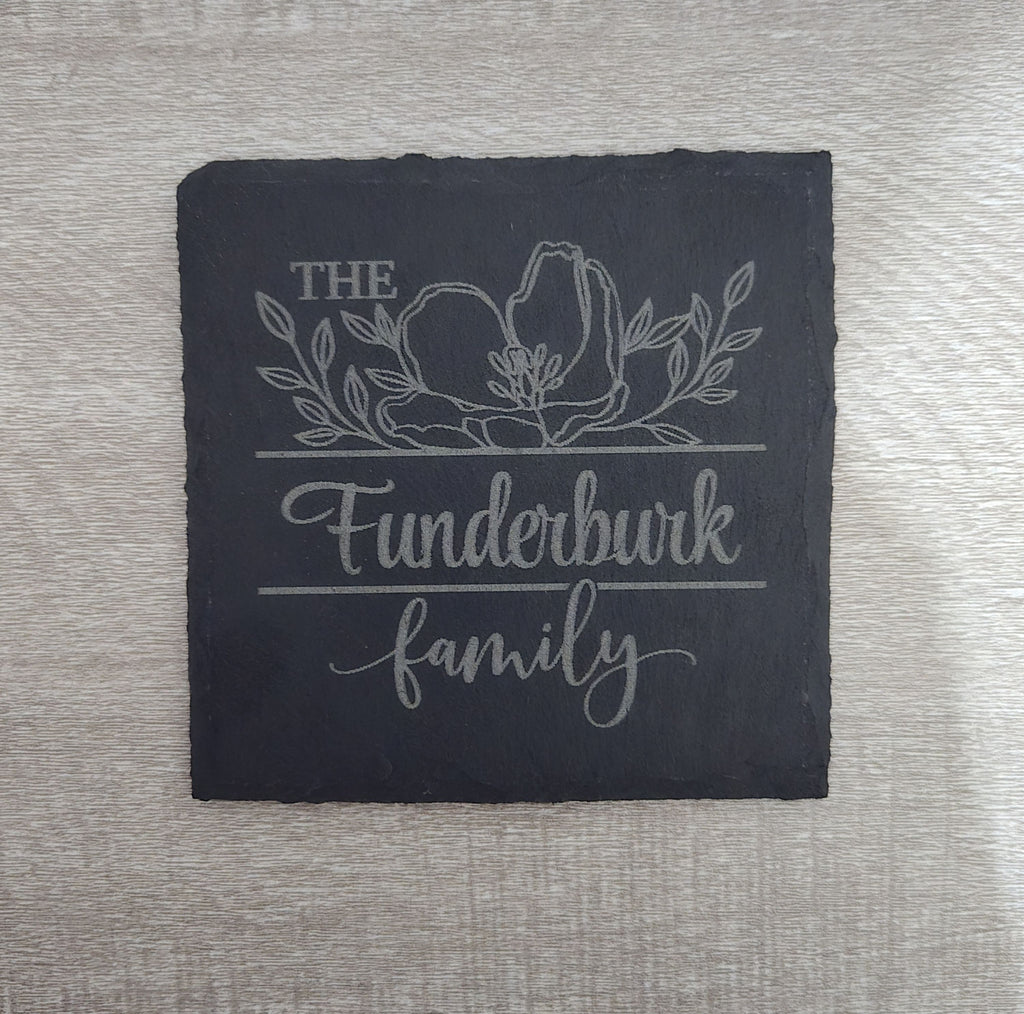 Personalized Slate Coaster (single)