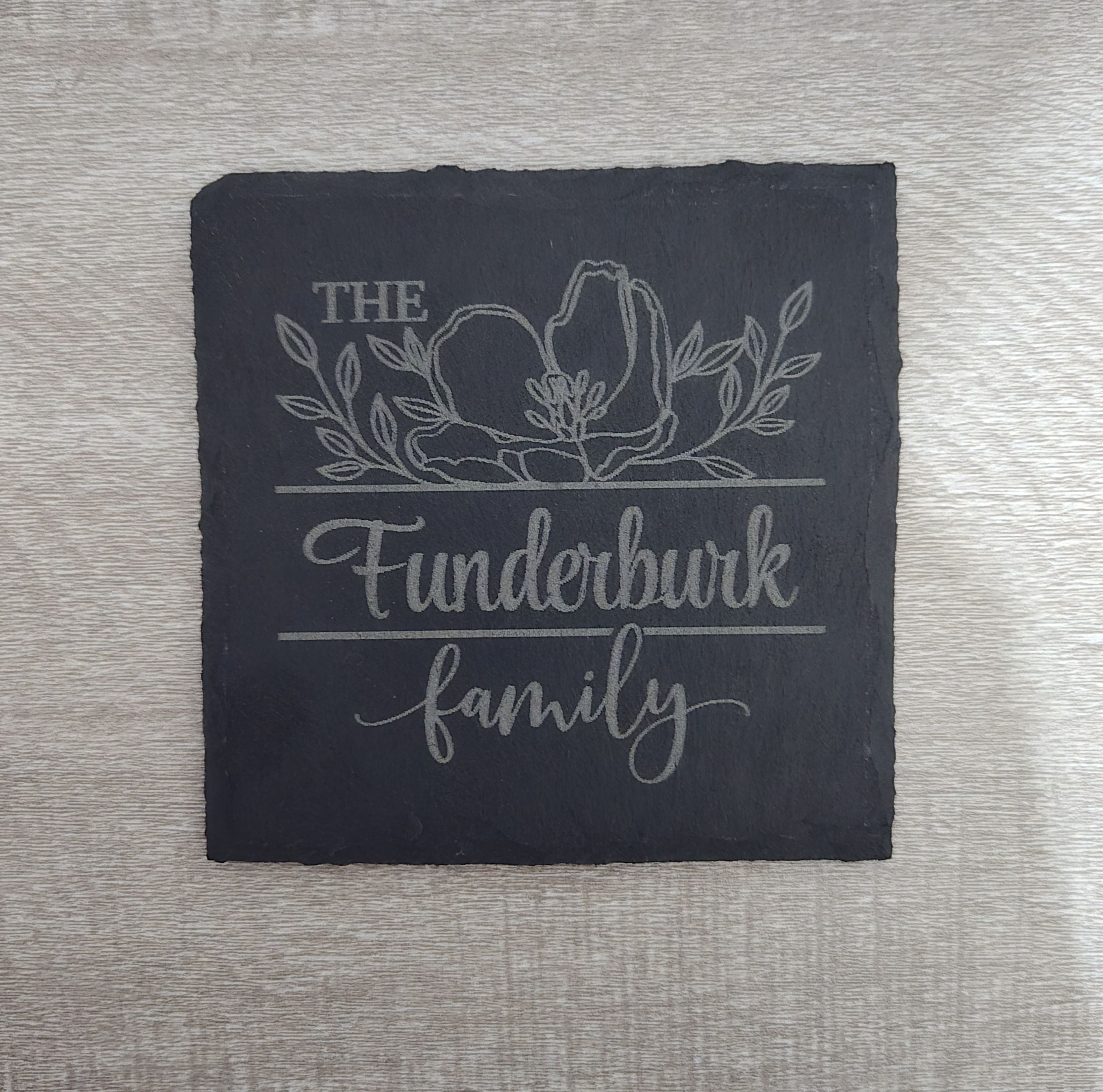 Personalized Slate Coaster (single)