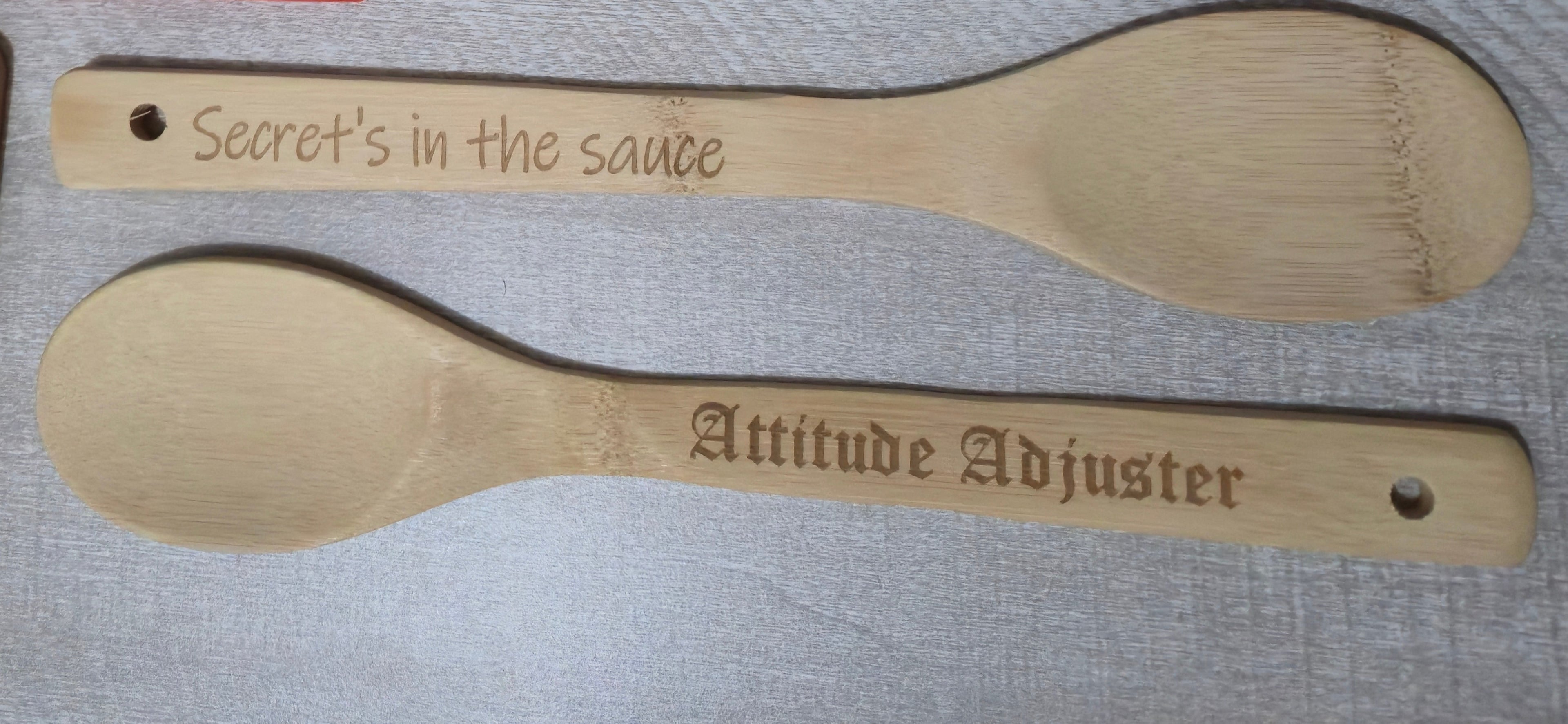 Personalized Bamboo Cooking Spoon